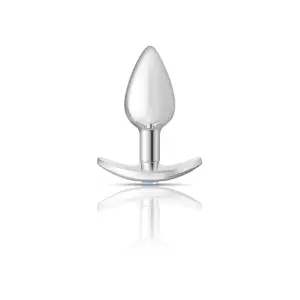 Silver Anchor Buttplug Kit - Clear Iridescent/pink butt plug set - product image 4