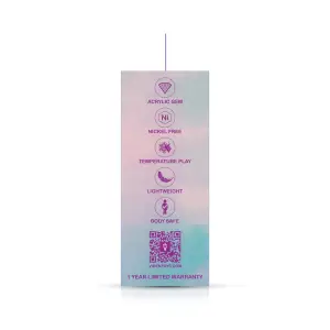 Silver Anchor Buttplug Kit - Clear Iridescent/pink butt plug set - product image 6
