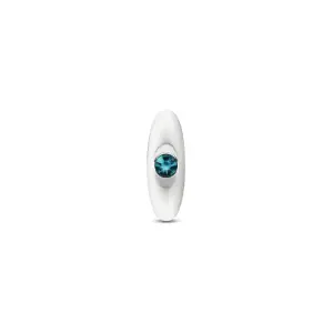 Silver Anchor Buttplug Kit - Clear Iridescent/teal butt plug set - product image 2