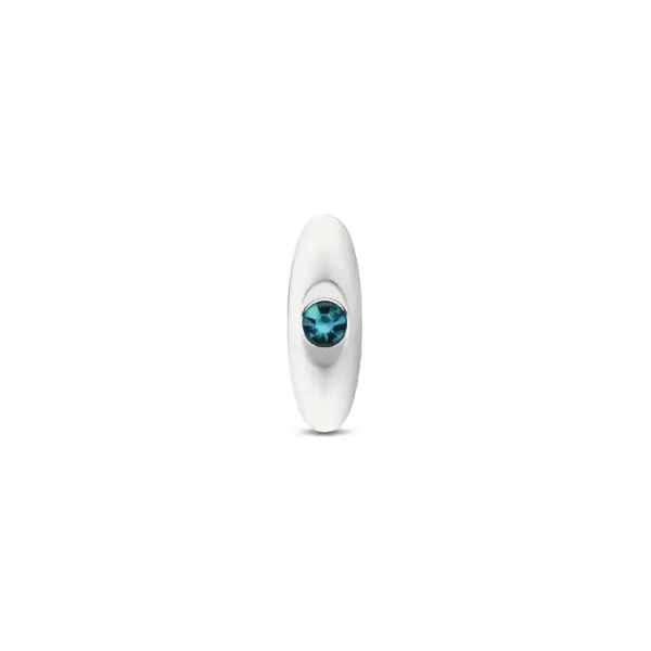 Silver Anchor Buttplug Kit - Clear Iridescent/teal butt plug set - product image 2