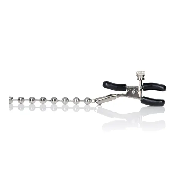 Silver Beaded Nipple Clamps nipple clamps - main image Silver Beaded Nipple Clamps nipple clamps - main image