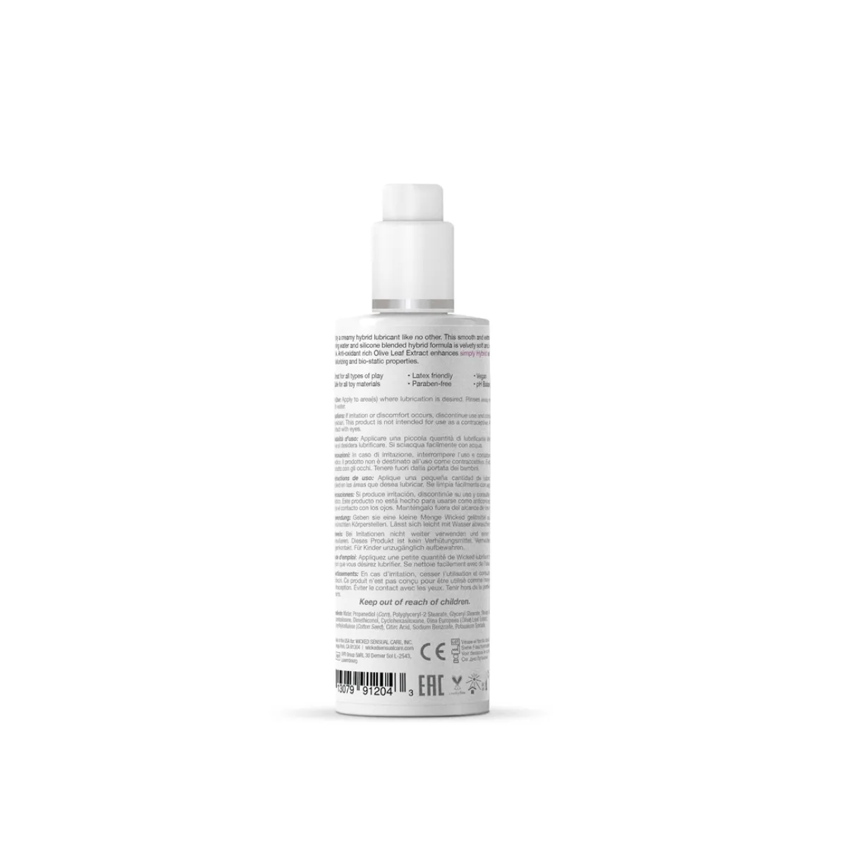 Simply Hybrid Fragrance Free Lubricant - 4 fl oz packaging or alternate view 2