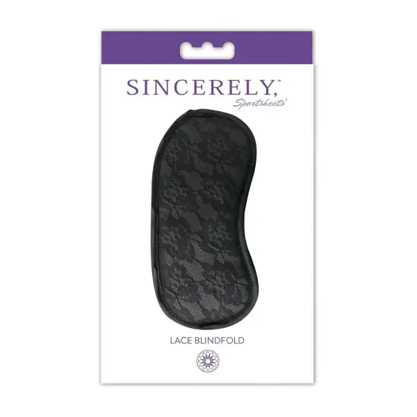 Sincerely Lace Blindfold bondage blindfold - alternate angle