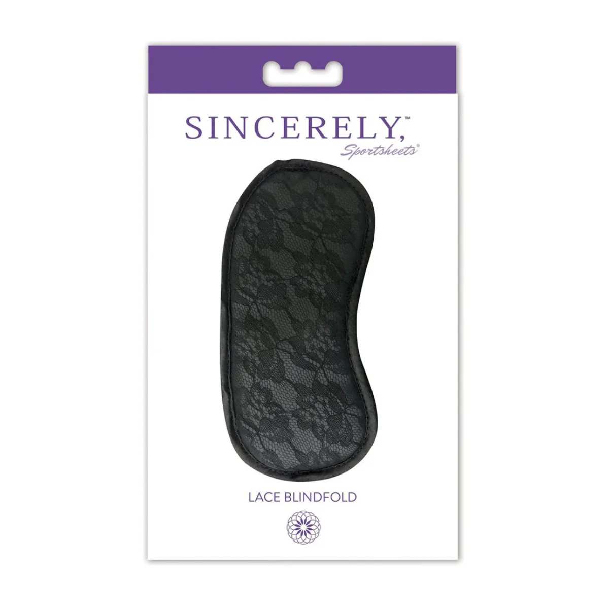 Sincerely Lace Blindfold bondage blindfold - alternate angle