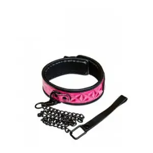 Sinful Collar - Pink fetish collar - alternate product angle