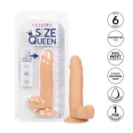 Size Queen 6 inch/15.25 Cm - Ivory - harness compatible dildo - main product image