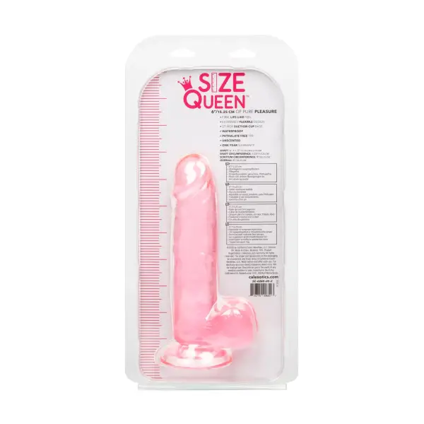 Size Queen 6 inch/15.25 Cm - Pink - view 3
