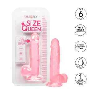 Size Queen 6 inch/15.25 Cm - Pink - view 8