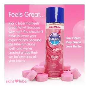 Skins Bubblegum Water Based Lubricant 4.4oz 5 Skins Bubblegum Water Based Lubricant 4.4oz packaging or alternate view 3