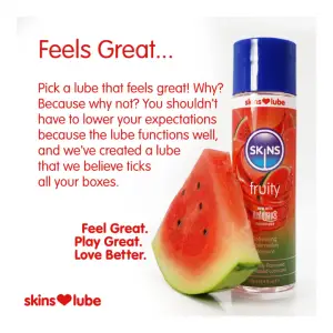 Skins Watermelon Water Based Lubricant 4.4 fl oz packaging or alternate view 3