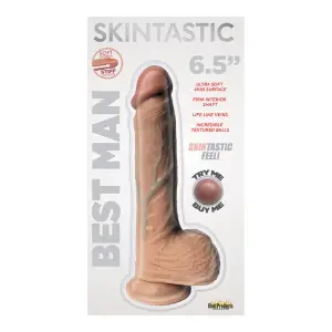 Skinsations - Skintastic Series - Best Man - 6.5 Inches strap on dildo for women - alternate product angle