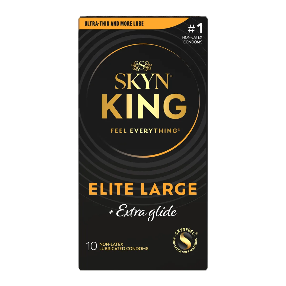 Skyn King Ultra Thin and Extra Glide Condoms 10pk condoms with water based lubricant - main image
