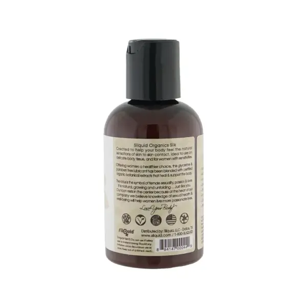 Sliquid Organics Silk Hybrid Lubricant 2 Organics Silk - 4.2 fl oz (124 ml) packaging or alternate view 3