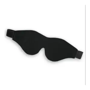 Soft Blindfold - Black bondage blindfold - alternate angle