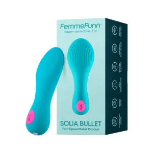 Solia Bullet Flat Tipped Vibrator - Turquoise - view 1