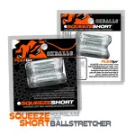 Squeeze Short Ballstretcher - Clear - cock ring - main product image