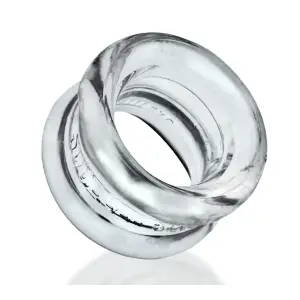 Squeeze Short Ballstretcher - Clear - cock ring - product image 3