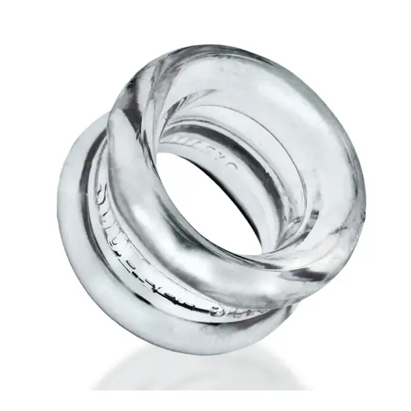 Squeeze Short Ballstretcher - Clear - cock ring - product image 3