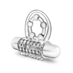 Stay Hard - Vibrating Super Clitifier - Clear - vibrating cock ring - main product image