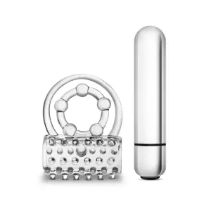 Stay Hard - Vibrating Super Clitifier - Clear - vibrating cock ring - product image 2