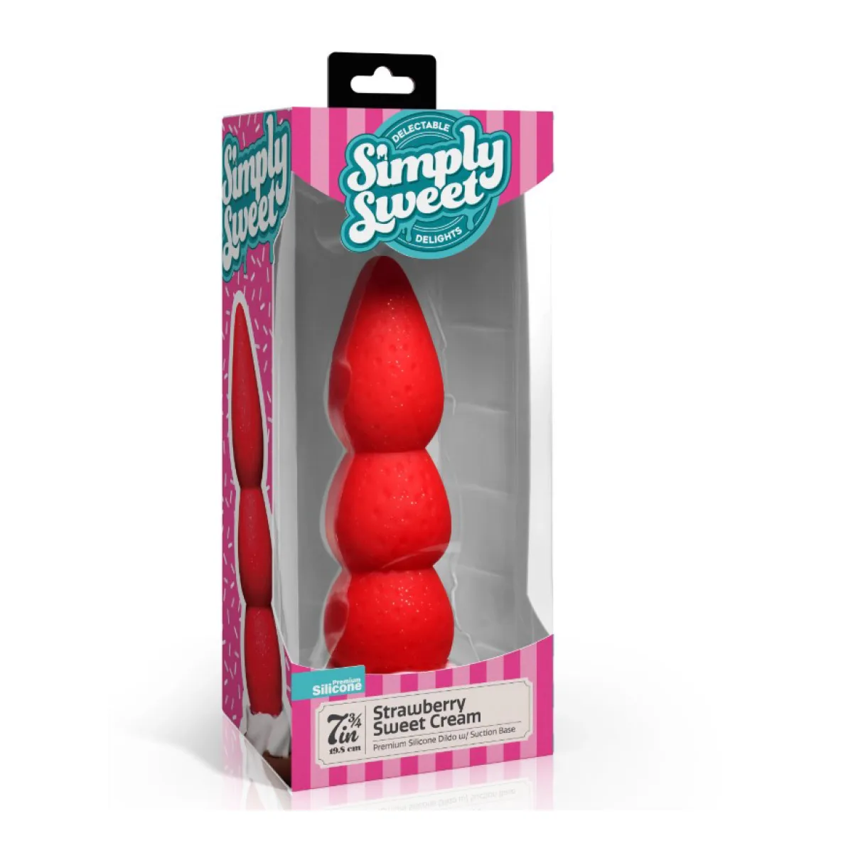 Strawberry Sweet Cream Premium Silicone Dildo - view 1