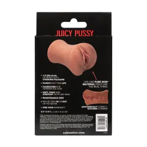 Stroke It Juicy Pussy - Brown male stroker toy - main image