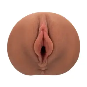 Stroke It Juicy Pussy - Brown male stroker toy - additional view