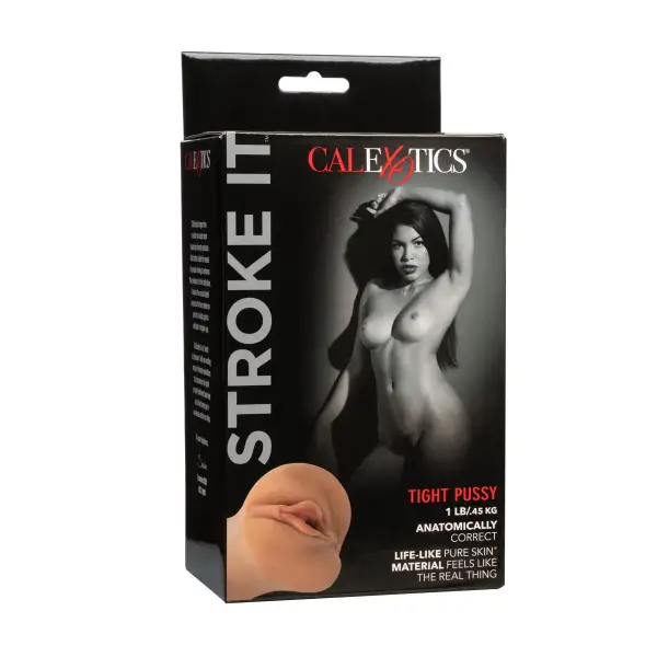 Stroke It Tight Pussy - Brown pocket pussy male masturbator - alternate angle
