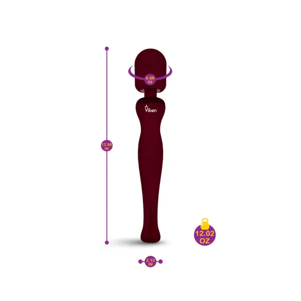Sultry Wand Massager - Ruby – wireless wand vibrator – view 5