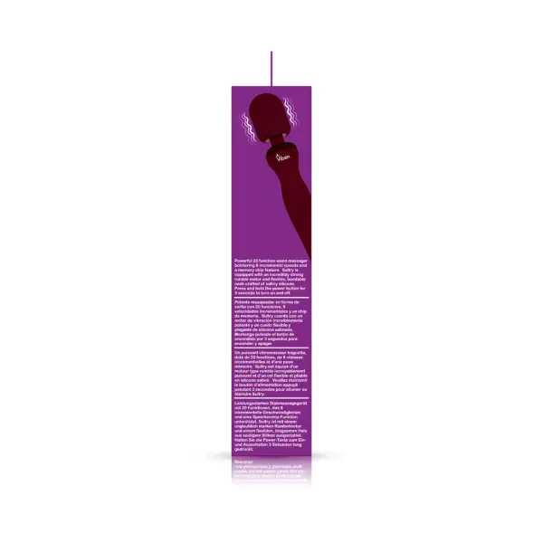 Sultry Wand Massager - Ruby – wireless wand vibrator – view 6