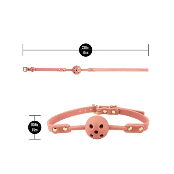 Temptasia Ardor - Ball Gag - Pink - bondage cuffs - product image 3