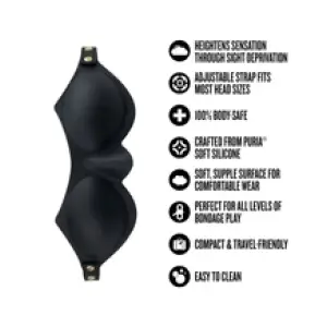 Temptasia Ardor- Blindfold - Black 5 Temptasia Ardor- Blindfold - Black blindfold / eye mask - product detail