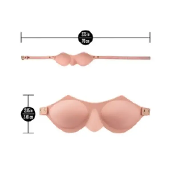 Temptasia Ardor - Blindfold - Pink bondage blindfold - alternate angle