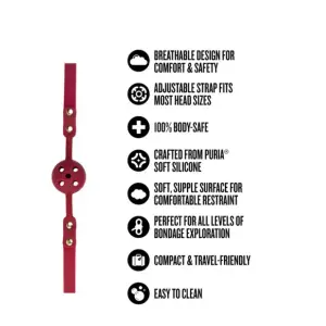 Temptasia Ardor- Ball Gag - Red gag - product detail