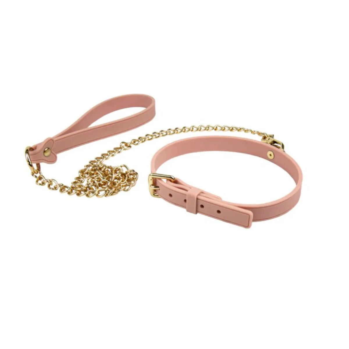 Temptasia Ardor - Collar and Leash - Pink collar and leash set - alternate product angle
