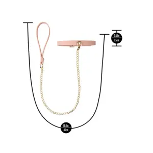 Temptasia Ardor - Collar and Leash - Pink collar and leash set - product detail