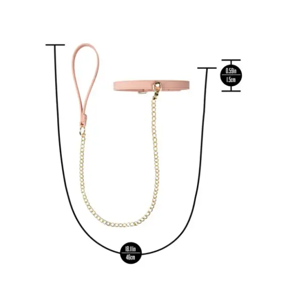 Temptasia Ardor - Collar and Leash - Pink collar and leash set - product detail