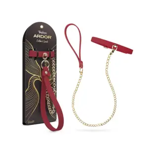 Temptasia Ardor - Collar and Leash - Red collar and leash set - main product image