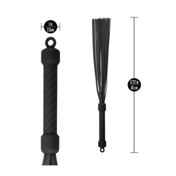 Temptasia Ardor - Flogger - Black bdsm flogger - detail view