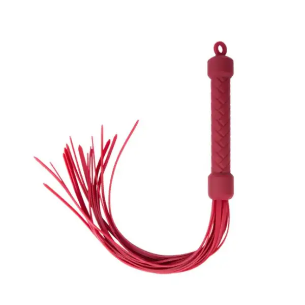 Temptasia Ardor - Flogger - Red bdsm flogger - alternate angle