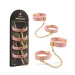 Temptasia Ardor Wrist and Ankle Restraints - Pink bondage accessory - main product image