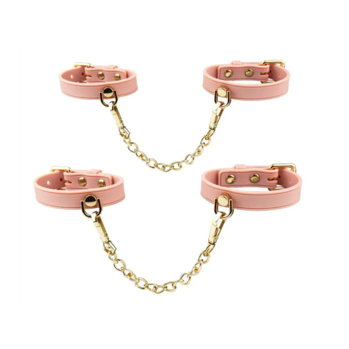 Temptasia Ardor Wrist and Ankle Restraints - Pink bondage accessory - alternate product angle