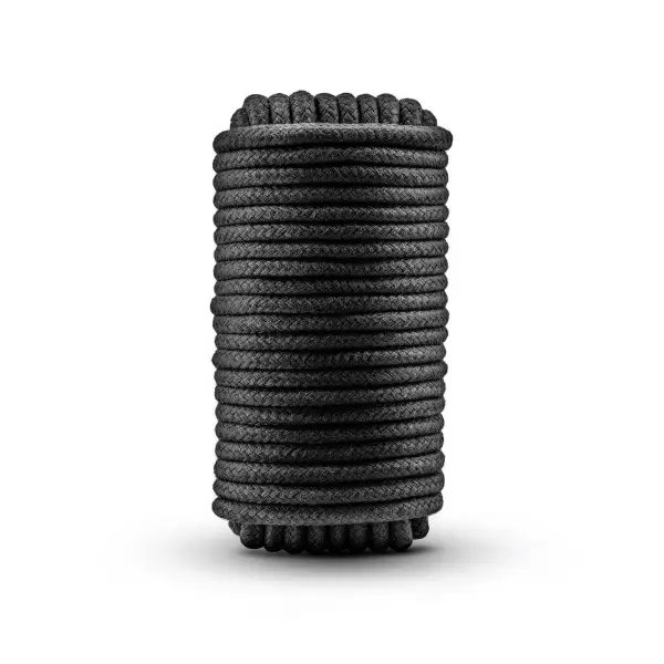 Temptasia - Bondage Rope - 32 Feet - Black bondage rope - alternate product angle