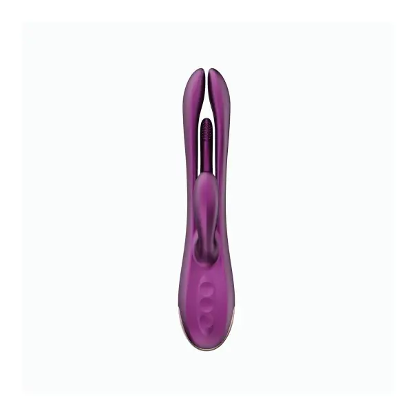 Terri - App Controlled Tapping Rabbit Vibrator - Purple - view 5