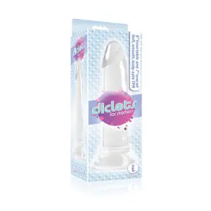 The 9's - Diclet's 7 in Jelly Dong - Clear Clear clear suction cup dildo - main product image