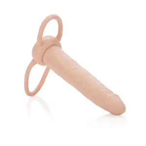 The Accommodator Dual Penetrator - Ivory 4 The Accommodator Dual Penetrator - Ivory - harness compatible dildo - main product image
