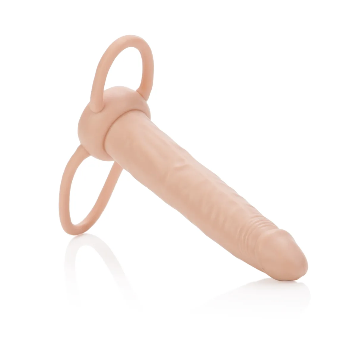The Accommodator Dual Penetrator - Ivory - harness compatible dildo - main product image