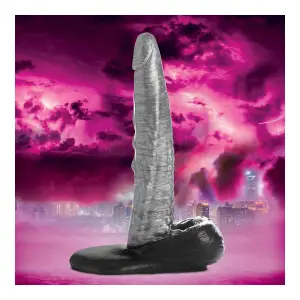 The Gargoyle Rock Hard Silicone Dildo - Silver - view 1