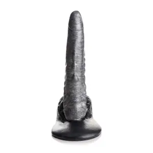 The Gargoyle Rock Hard Silicone Dildo - Silver - view 5