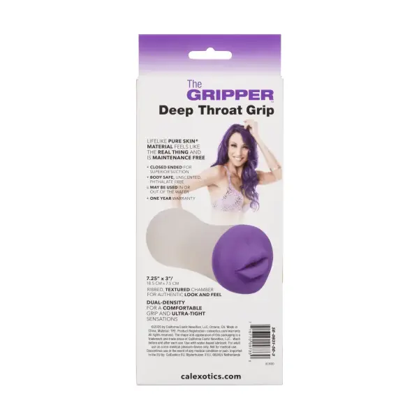 The Gripper Deep Throat Grip realistic male masturbator - alternate angle